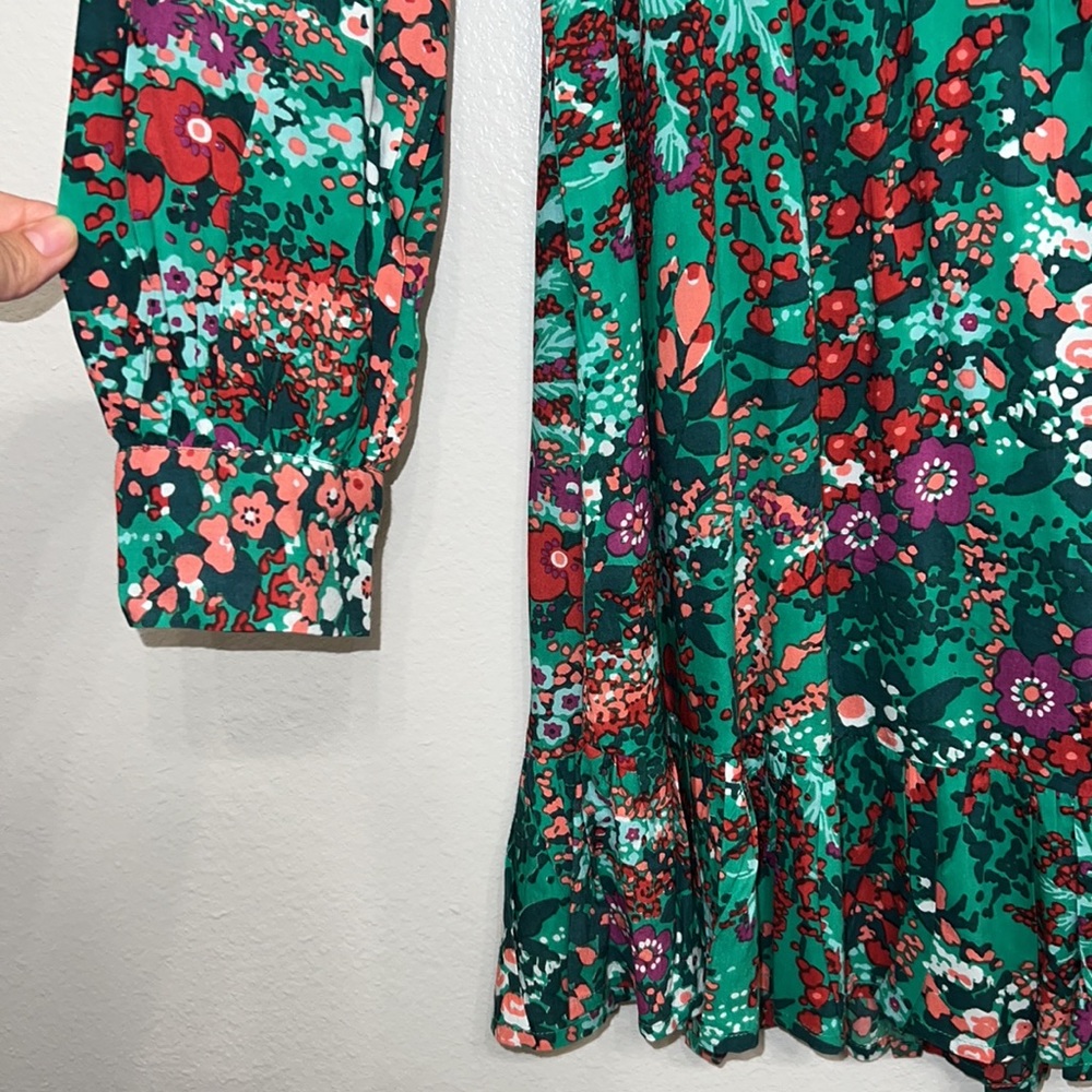 Banjanan Liberty Floral Tie Neck Mini Dress - Picture 8 of 11